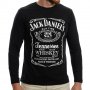Нова мъжка блуза с дълъг ръкав и трансферен печат Джак Даниелс, уиски, снимка 1 - Блузи - 37700341