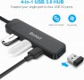 Beikell 4-портов USB 3.0 хъб, високоскоростен USB сплитер, снимка 2