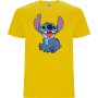 Нова детска тениска със Стич (Stitch) в жълт цвят
