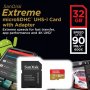 Карта памет SanDisk micro SDHC Extreme 32GB, снимка 1 - Карти памет - 29810236