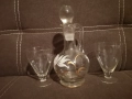 Стъклен сервиз за ракия, снимка 3