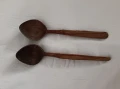 Стари дървени лъжици 2 броя. , снимка 1