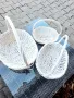 Овални бели плетени кошници , снимка 4