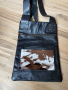 Уникална нова бутикова чанта от естествена кожа Litla flugan ! 