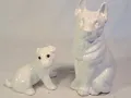 порцеланови фигурки кучета териер и немска овчарка 22/3, снимка 1