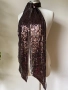 Шал с пайети в черно и кафяво/ различни видове, снимка 11