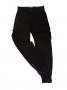 Черен карго панталон с ластик на глезена, снимка 1