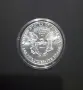  Silver American Eagle Packaged and Graded Uncirculated By the Littleton Coin Company 1990, снимка 1