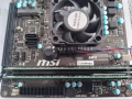 Дънна платка MSI AM1I + AMD Sempron 3850 APU + охладител + 8GB DDR3, снимка 2