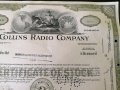 Сертификат за притежание на 10 акции (САЩ) | Collins Radio Company | 1966г., снимка 4