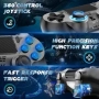 Нов контролер Bluetooth джойстик за PS4 Pro Slim PC с вибрация и жак Геймпад игри, снимка 3