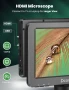 НОВ, Перфектен Dcorn HDMI цифров микроскоп 7 инча 1500X, 16MP 1080P LCD с IPS, TF карта 32GB..., снимка 2