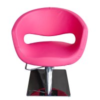 Фризьорски стол с елегантна форма - розов - T51, снимка 3 - Фризьорски столове - 37424559