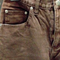 Vingar Basic Jeans, кафяв цвят, 100% памук, снимка 4 - Дънки - 42204288