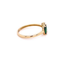 Златен дамски пръстен 1,62гр. размер:56 14кр. проба:585 модел:22126-6, снимка 2 - Пръстени - 44768714