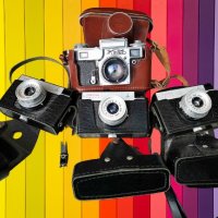 Продавам  стари лентови  фотоапарати-4 броя, снимка 1 - Фотоапарати - 38321652