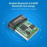 Techkey ® Bluetooth USB адаптер 5.0 USB донгъл, ниска консумация на енергия, снимка 3 - Други - 42535892