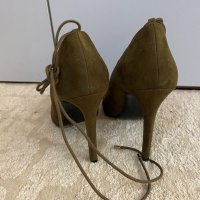 Дамски обувки с връзки, снимка 3 - Дамски обувки на ток - 34198987