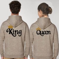 Промо цена Супер качествени Суичъри за семейства и влюбени двойки King Queen 6 модела, снимка 6 - Суичъри - 34566601