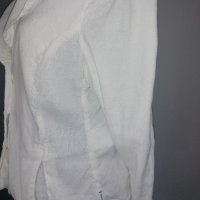 Armani Jeans бяло ленено сако, снимка 3 - Сака - 42065375