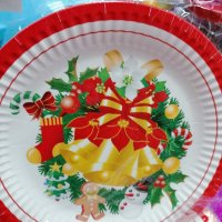 Коледни чинийки големи, снимка 3 - Декорация за дома - 42725952
