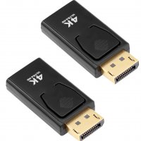 DP към HDMI адаптер - 4K, 3D DisplayPort към HDMI адаптер, снимка 1 - Други - 39897277