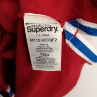 Мъжка тениска с яка Superdry & Polo, XL, червена с къс ръкав, снимка 10 - Тениски - 36507097