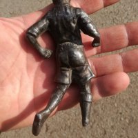 Метална фигурка от Френски часовник футболист, снимка 8 - Антикварни и старинни предмети - 30768463