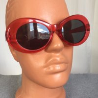 Нови Дамски Слънчеви Очила Червени Черни Прозрачни Кръгли Ретро Модел Модерни , снимка 5 - Слънчеви и диоптрични очила - 44448902