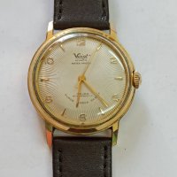 Рядък немски  позлатен мъжки часовник Voigt Atlantic  от 1950 г., снимка 1 - Други ценни предмети - 42535694