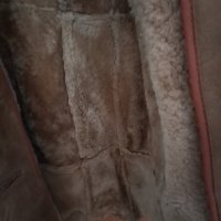 Нов зимен дълъг кожух цвят капучино , размер Л, снимка 4 - Якета - 42851592
