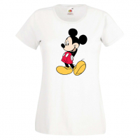 Дамска тениска Mickey Mouse 10 Подарък,Изненада Мини Маус,Микки Маус.Подарък,Изненада,, снимка 1 - Тениски - 36526667
