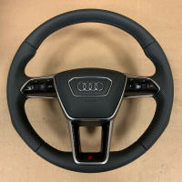 [2022] Audi Sport волан | Подгрев | Кожа Напа | Алуминиеви Пера | Airbag | Air Leather, снимка 10 - Части - 44572009