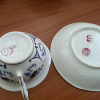 Стар  руски порцеланов сервиз за кафе фин порцелан, снимка 16 - Антикварни и старинни предмети - 36401872