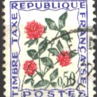 Клеймована марка Флора Цветя Рози 1965 от Франция, снимка 1 - Филателия - 35507496