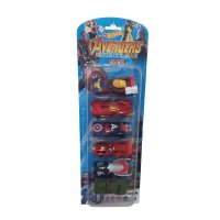 Комплект метални колички Avengers, 6 броя, блистер -647941, снимка 1 - Коли, камиони, мотори, писти - 42165466