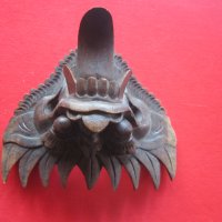 Дървена маска дявол демон , снимка 7 - Колекции - 29153464