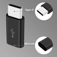 Преходник Micro USB M - Type C F, снимка 3 - Кабели и адаптери - 39714758