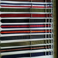 Текстилни каишки 18мм NATO, снимка 2 - Каишки за часовници - 34965493