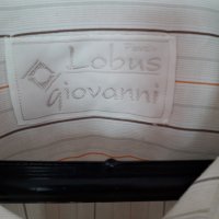 Мъжка риза дълъг ръкав Lobus Giovanni бяла с цветни райета 41/42, снимка 6 - Ризи - 29163259