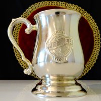 Посребрена чаша,халба J.J.Mahoney's на Hyatt. , снимка 1 - Антикварни и старинни предмети - 37997299