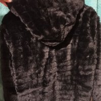 Черно Палто с цип, снимка 7 - Палта, манта - 38068352