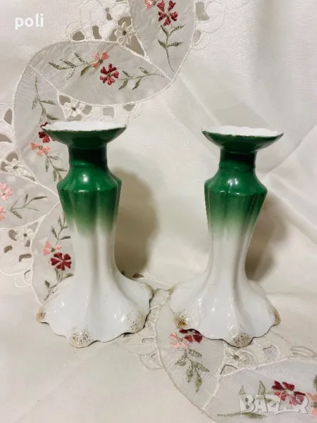 порцеланов свещник , снимка 1