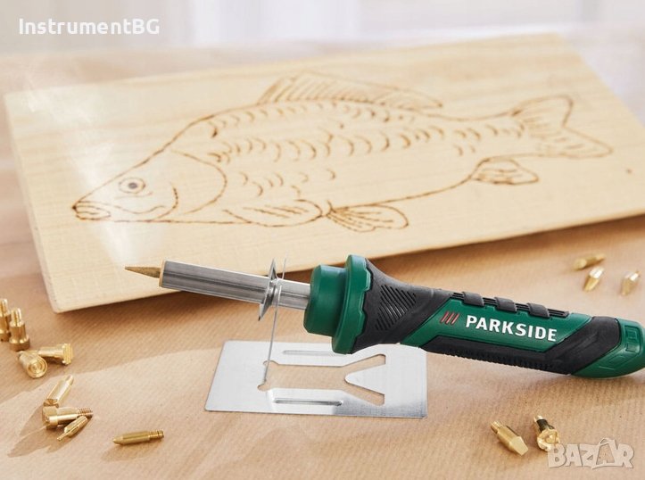Пирограф Parkside PBMK 30 A1 за декоративни надписи, рисунки и креативна украса върху кожа, дърво и , снимка 1