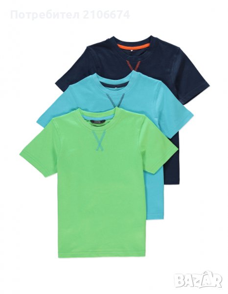 3 бр. тениски с къс ръкав за момче размери: 1,5-2 год, 2-3 год. и 3-4 год., снимка 1