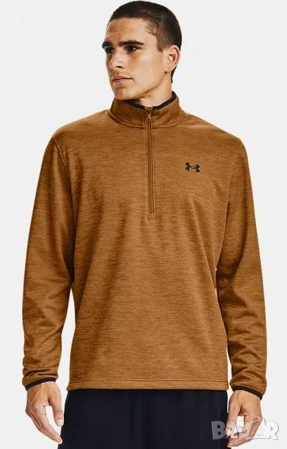 Under Armour Men's UA Armour Fleece 1/2 Zip Long Sleeve - страхотна мъжка блуза Л КАТО НОВА, снимка 1
