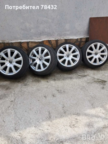 Джанти 5х110 с гуми 205/45/17 - Opel-Alfa-Saab, снимка 1