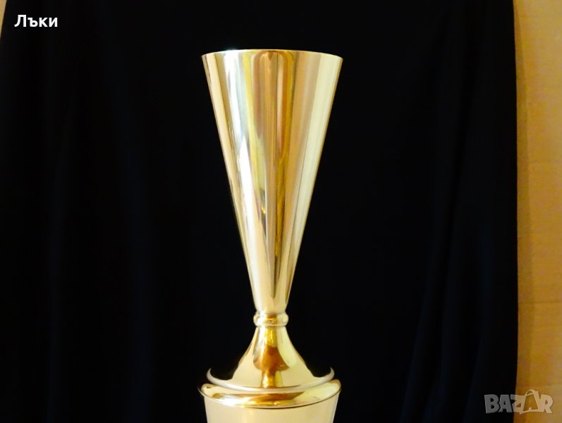 Западно Германски бронзов бокал,чаша за вино 300 мл. , снимка 1