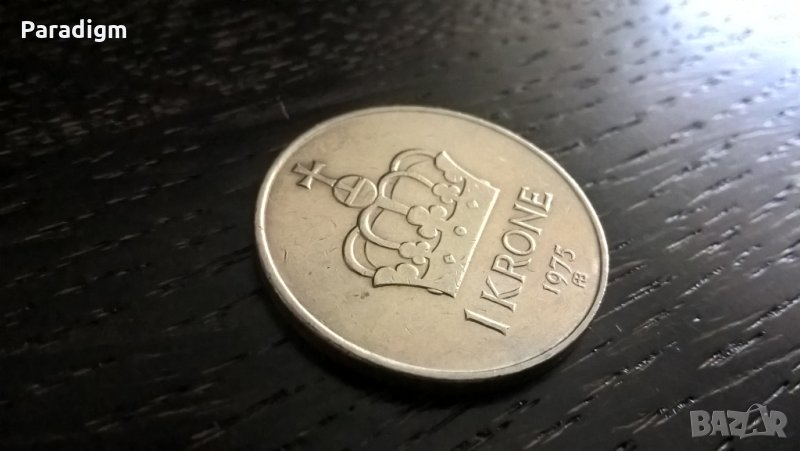 Mонета - Швеция - 1 крона | 1975г., снимка 1