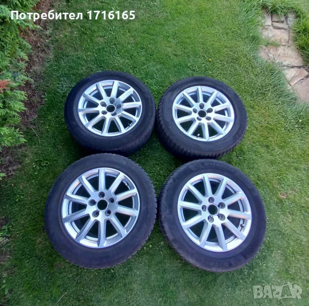 АУДИ 16 АЛУМИНИЕВИ ДЖАНТИ С ГУМИ , снимка 1